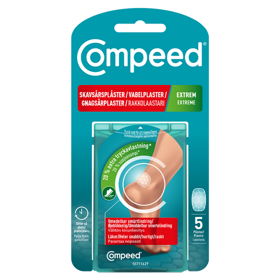 Compeed Blister Extreme vabelplaster, 5 stk., turkis emballage