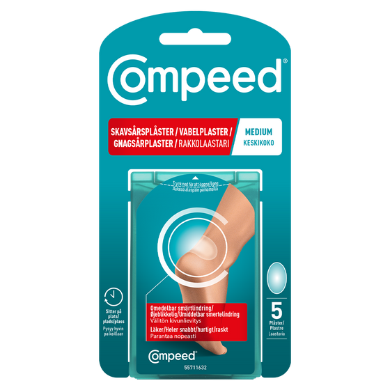 Compeed Vabel Medium vabelplaster, 5 stk., ny emballage, turkis