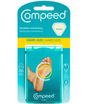 Compeed - Hård hud 6 stk. pakn., til heling af hård hud | JT-Sport.dk