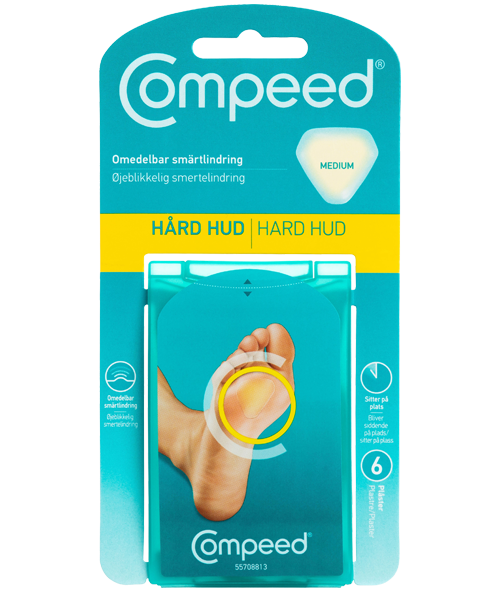Compeed - Hård hud 6 stk. pakn., til heling af hård hud | JT-Sport.dk