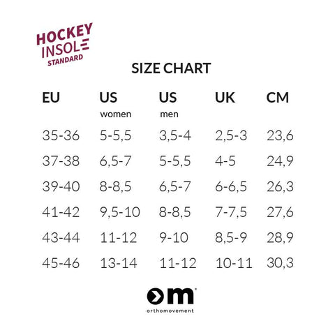 Ortho Movement - indlægssåler Standard Hockey - billede 2 | JT-Sport.dk
