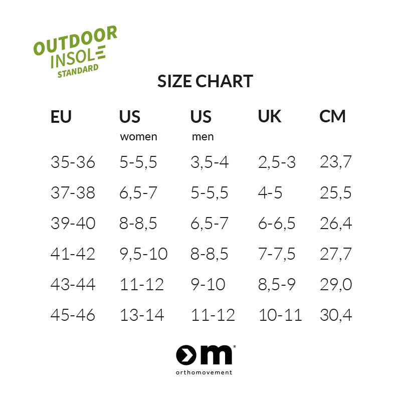 Ortho Movement - indlægssåler Standard Outdoor - billede 2 | JT-Sport.dk