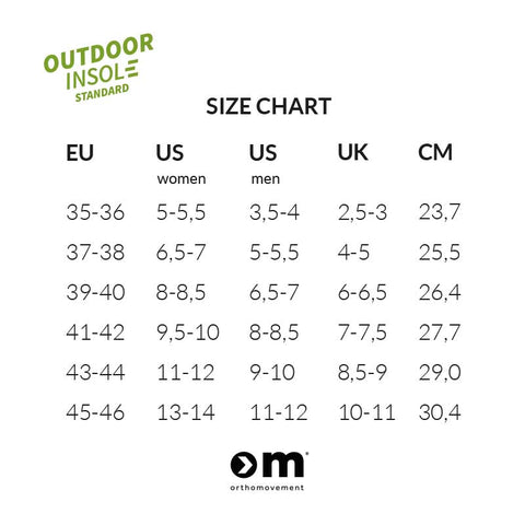 Ortho Movement - indlægssåler Standard Outdoor - billede 2 | JT-Sport.dk