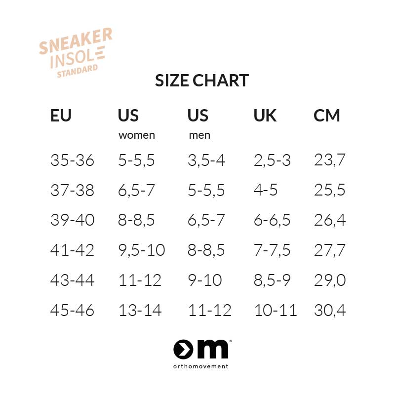 Ortho Movement - indlægssåler Standard Sneaker - billede 2 | JT-Sport.dk