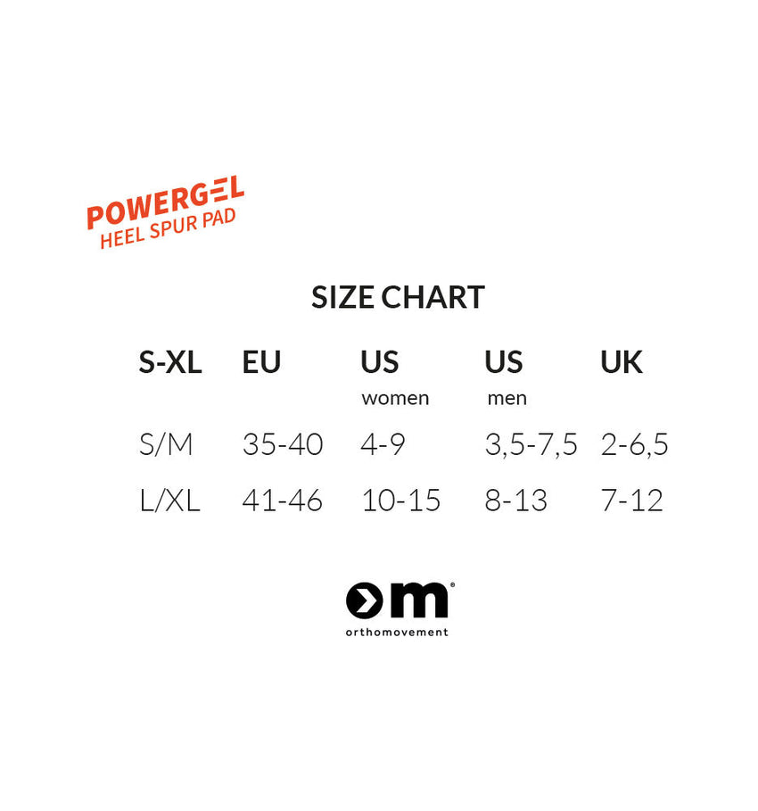 Ortho Movement - Indlægssåler Powergel Heel Spur Pad - billede 5 | JT-Sport.dk