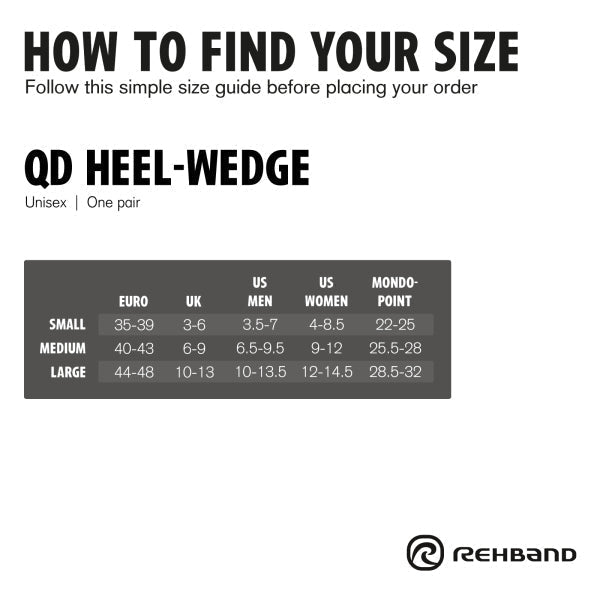 Rehband - Indlægssåler QD Heel wedge - Black - billede 2 | JT-Sport.dk