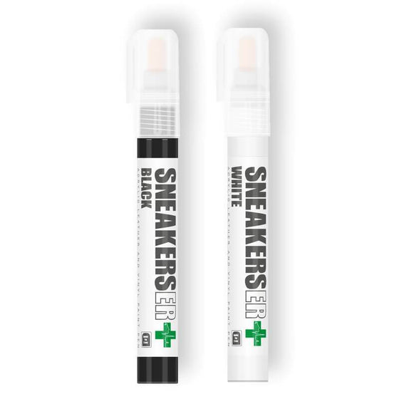 Black & White Leather Pen Pack - SNEAKERS ER - Lion Feet - Sneaker Restoration