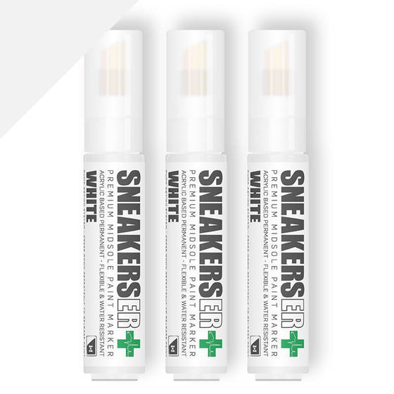 Midsole Pens Triple Pack - 3 x White - SNEAKERS ER - Lion Feet - Sneaker Restoration